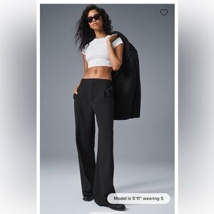 Alo High-Waist Pursuit Trouser (Long) XS Black